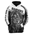 Oakland Raiders Skull New All Over Print Hoodie Zipper Men Women V1212