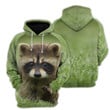 Raccoon Men And Women 3D Full Printing Hoodie Zip Hoodie Sweatshirt T Shirt