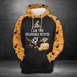 Grandma Witch Unisex 3D Hoodie All Over Print Kcaxf