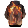 Ace On Fire 3D Hoodie - Jacket - One Piece
