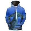 Deep Blue Sea Dolphin 3D Sweatshirt Hoodie Pullover