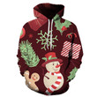 Brown Snowman 3D Christmas Hoodie - Sweatshirt, Hoodie, Pullover