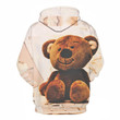 Cute Teddy Bear 3D - Sweatshirt, Hoodie, Pullover