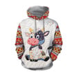 Cow Cute Cow Boy Unisex 3D Hoodie All Over Print Kmaef