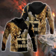 Lion Love Jesus Unisex 3D Hoodie All Over Print Kmcld