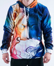 Day And Night Lion Unisex 3D Hoodie All Over Print Hxdkv