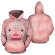 Pig Face Unisex 3D Hoodie All Over Print Kmcns