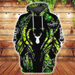 Deer Hunting Camo Green Unisex 3D Hoodie All Over Print Kmbrs