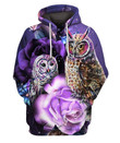 Owl Owl Unisex 3D Hoodie All Over Print Kmane