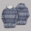 Music Sheet And Notes Pullover Unisex Hoodie Bt03