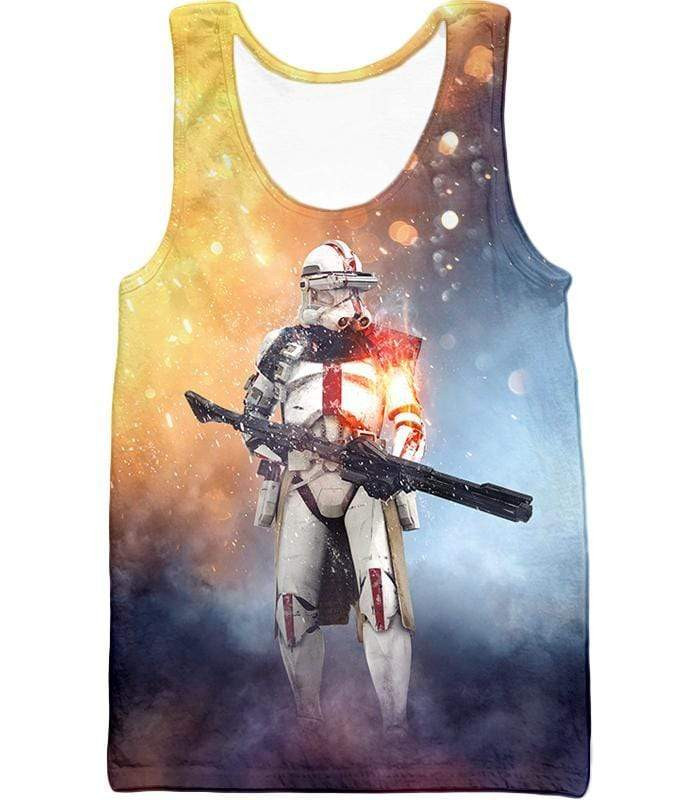 Star Wars Clone Wars Command Trooper Graphic Action Tank Top