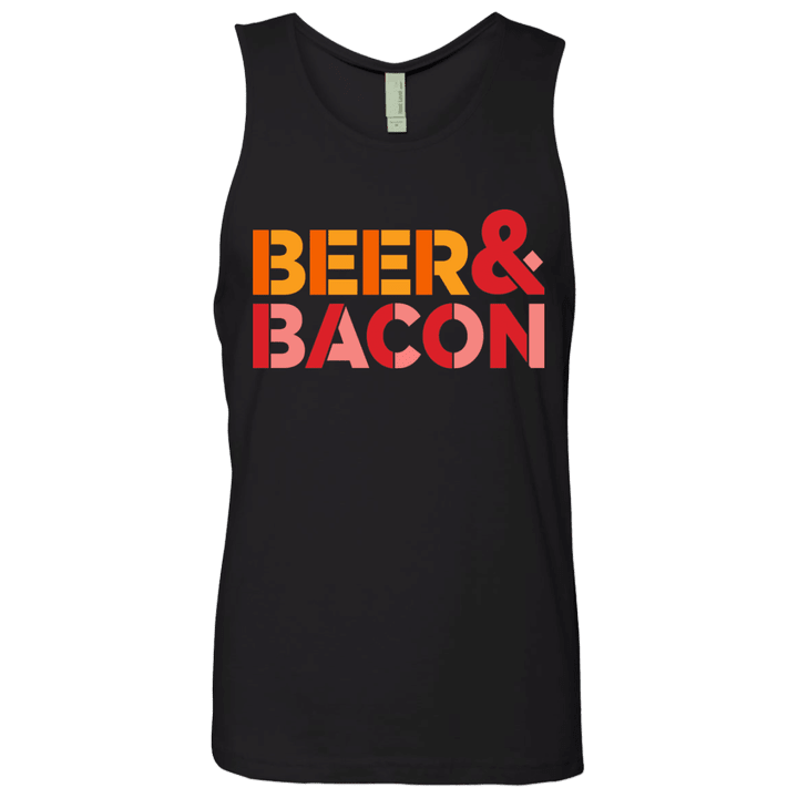 Beer And Bacon Mens Premium Tank Top