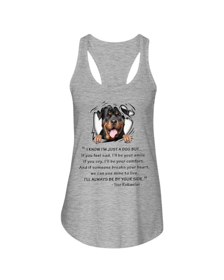 I'Ll Always Be With You From Rottweiler Gift For Rottweiler Lovers Ladies Flowy Tank