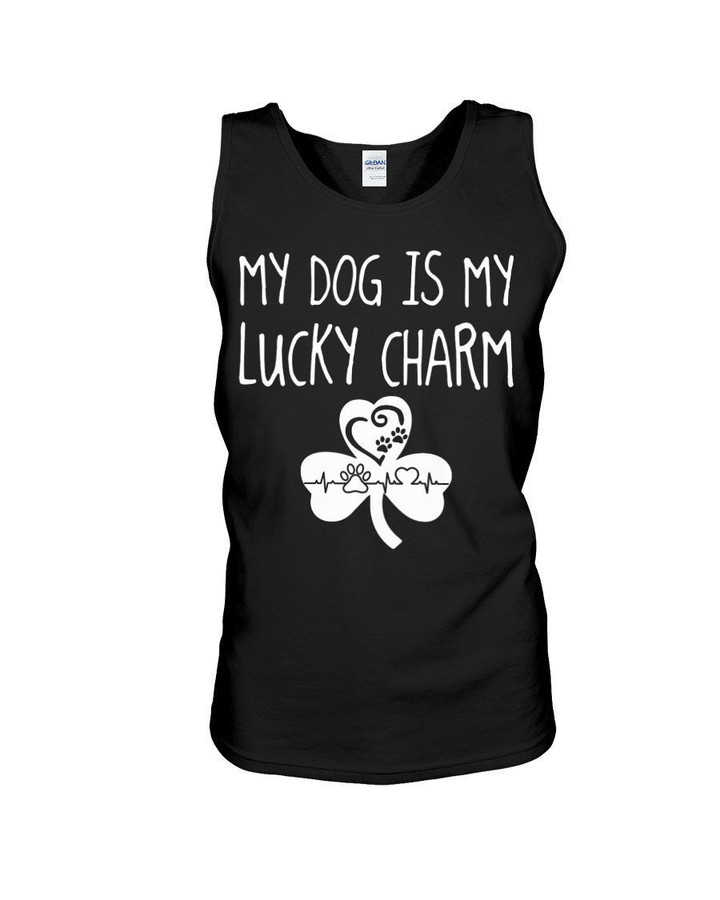 My Dog Is My Lucky Charm Trending Gift For Dog Lovers Unisex Tank Top