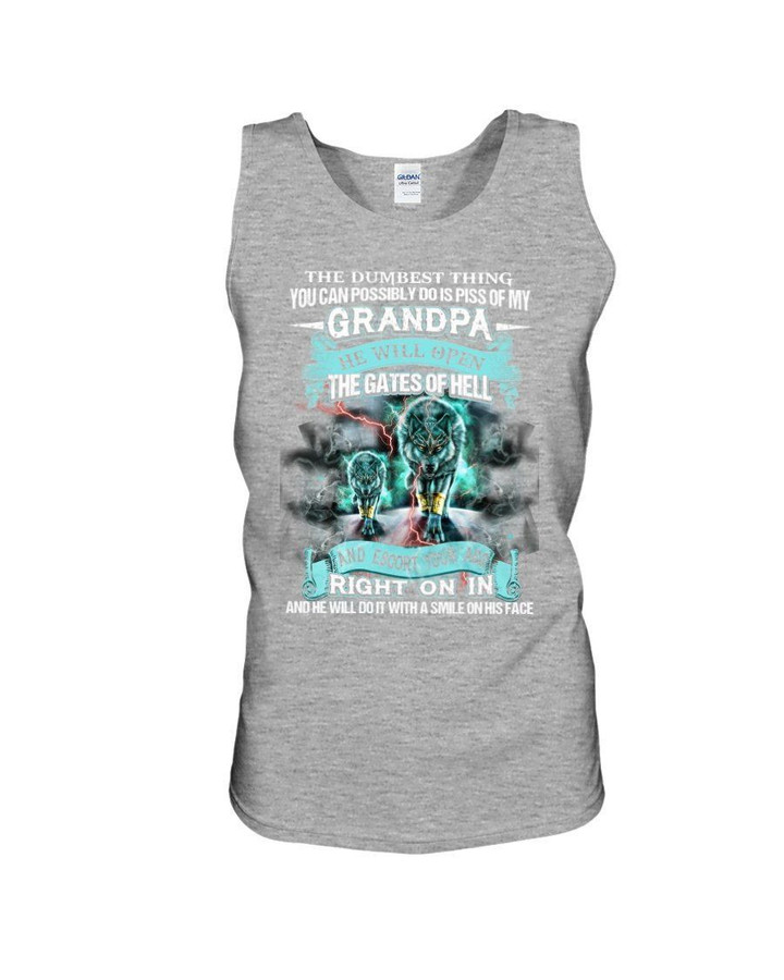 Gift For Grandchild Cloudy The Dumbest Thing You Can Possibly Unisex Tank Top
