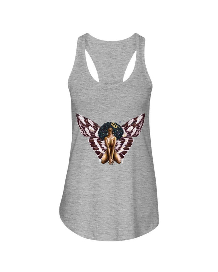 Awesome Black Queen Butterfly Gift For Black Girl Ladies Flowy Tank