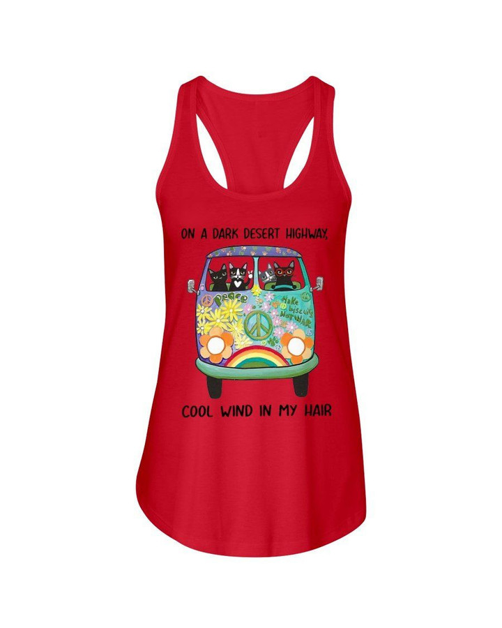 Cats On A Dark Desert Highway Limited Classic T- Shirt Ladies Flowy Tank