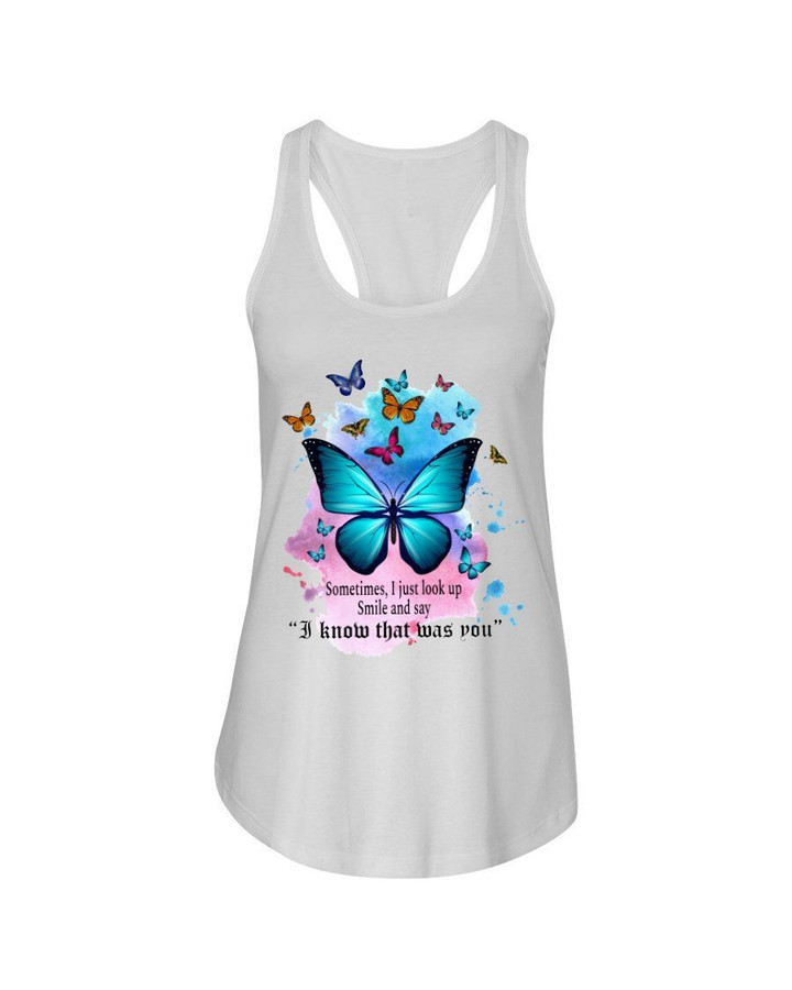 Butterfly - I Know That Was You Ladies Flowy Tank