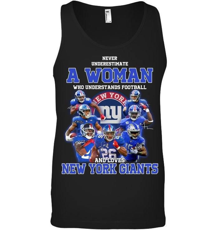 A Woman New York Giants Unisex Tank Top