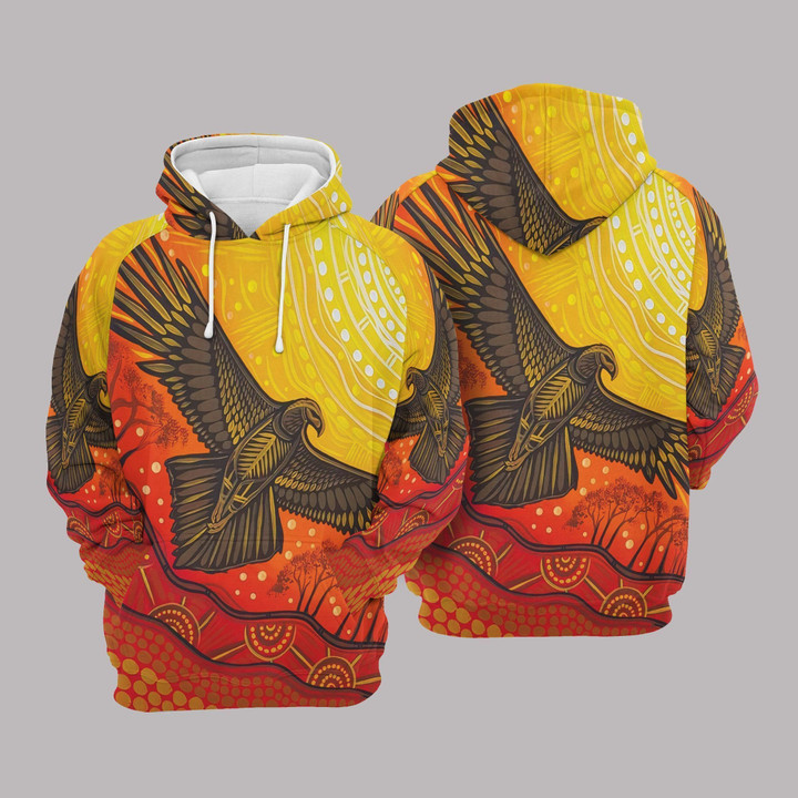 Eagle Aboriginal Pullover Unisex Hoodie Bt05