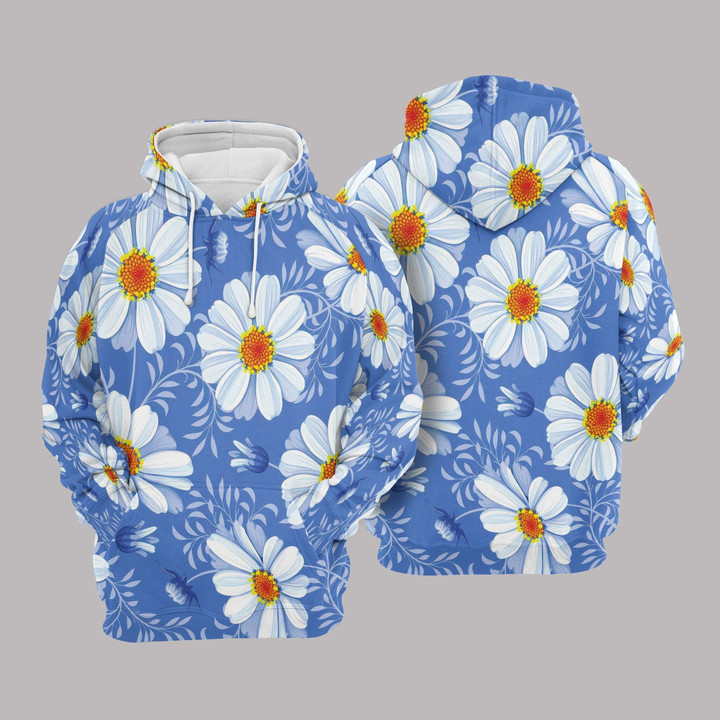 Daisy Flower Pullover Unisex Hoodie Bt06