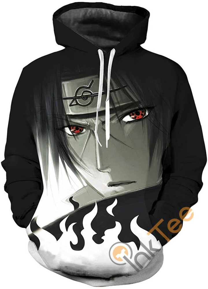 Naruto Print Pullover With Front Pocket Sku148 Hoodie 3D