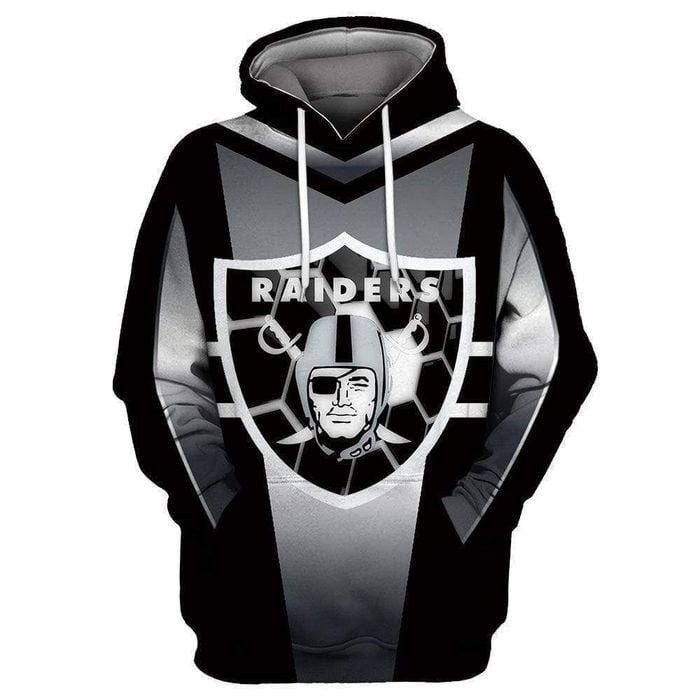 Oakland Raiders Football 3D Hoodie Printed Hooded Pocket Pullover