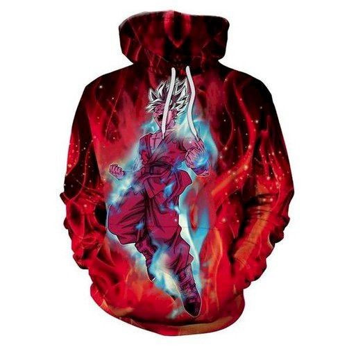 Super Unique Dragon Ball Z Red Pullover Hoodies 3D
