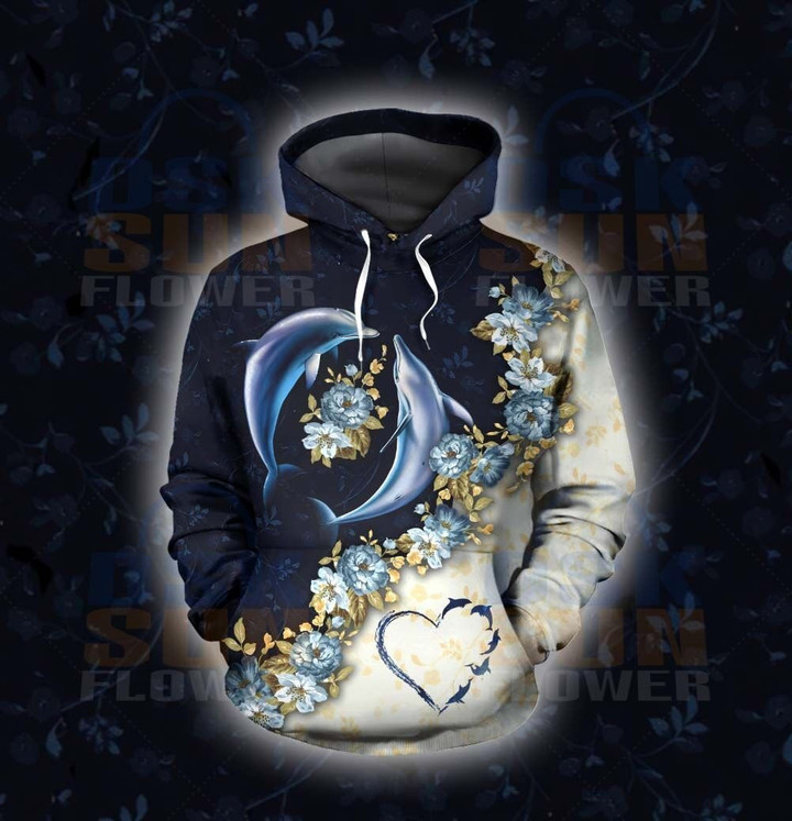 Dolphin - Hoodie Forever Love 2 Id1-T