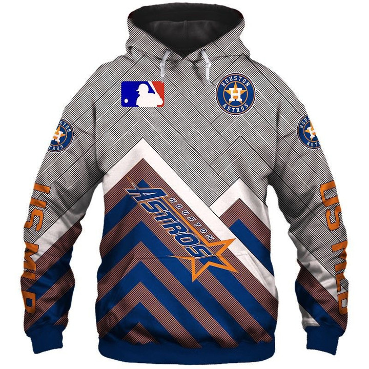 Houston Astros Pullover And Zippered Hoodies Custom 3D Houston Astros Graphic Printed 3D Hoodie All Over Print Hoodie For Men For Women
