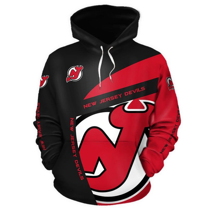 New Jersey Devils Pullover And Zippered Hoodies Custom 3D New Jersey Devils Graphic Printed 3D Hoodie All Over Print Hoodie For Men For Women