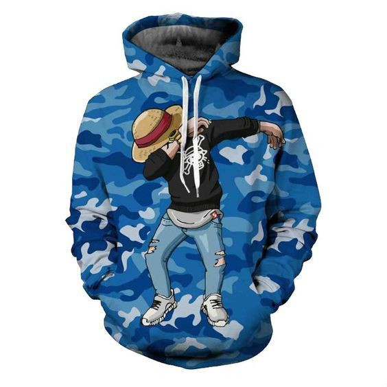 One Piece Luffy Style Pullover And Zippered Hoodies Custom 3D Graphic Printed 3D Hoodie All Over Print Hoodie For Men For Women