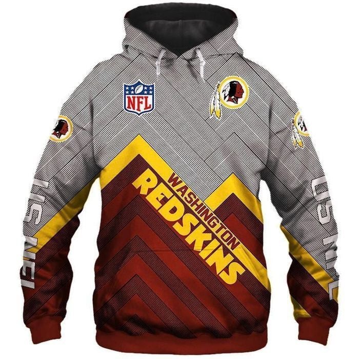 Washington Redskins 3D Printed Hoodie Pocket Pullover Hoodie