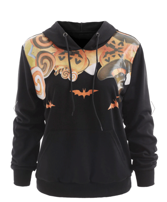 Halloween Bat Pullover Unisex Hoodie Bt01