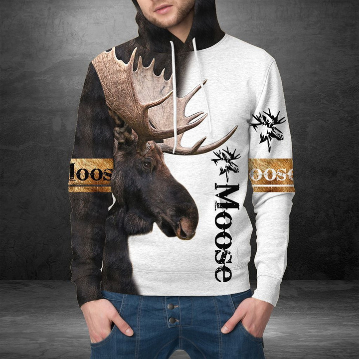 Awesome Moose Unisex 3D Hoodie All Over Print Kcagh