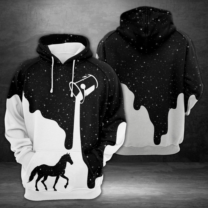 Amazing Horse Galaxy Unisex 3D Hoodie All Over Print Oqahw