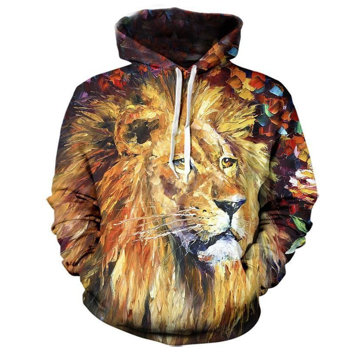 Lion Vibes Unisex 3D Hoodie All Over Print Hxbvt