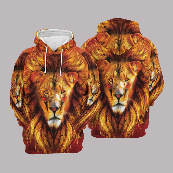 Lion Unisex 3D Hoodie All Over Print Oygwg
