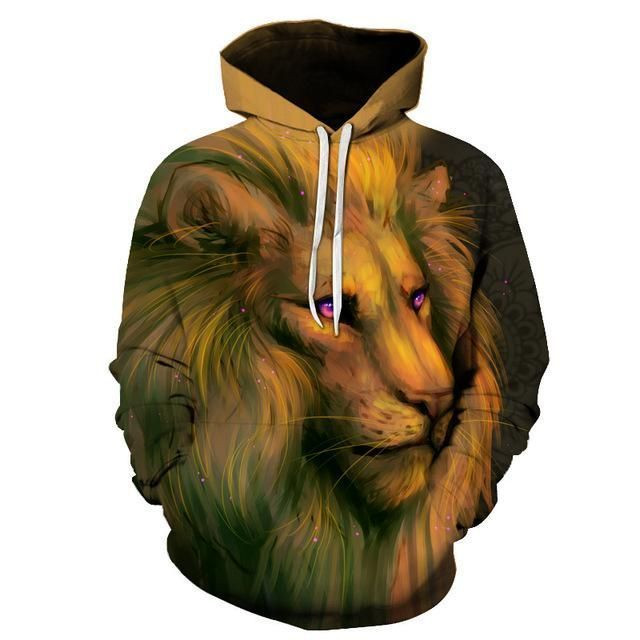 Lion Unisex 3D Hoodie All Over Print Hvcfb