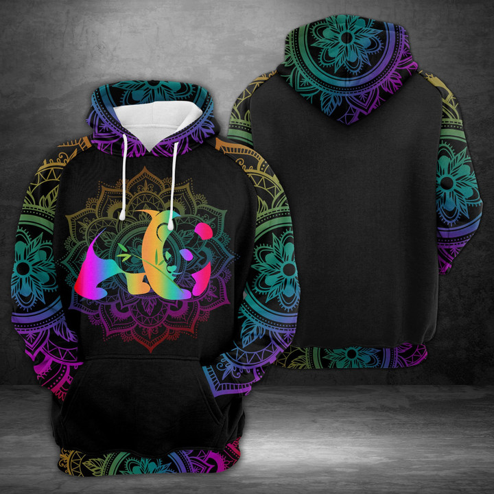 Awesome Panda H All Over Print Unisex Unisex 3D Hoodie All Over Print Olfjn