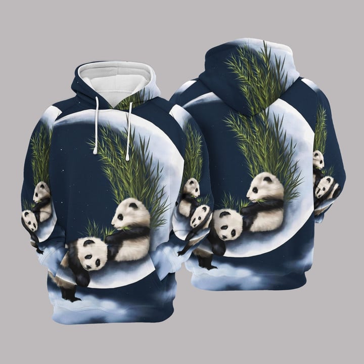 Panda Unisex 3D Hoodie All Over Print Oyibq