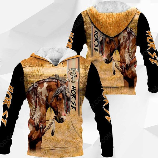 Horse Horse Beautiful Unisex 3D Hoodie All Over Print Kmakp
