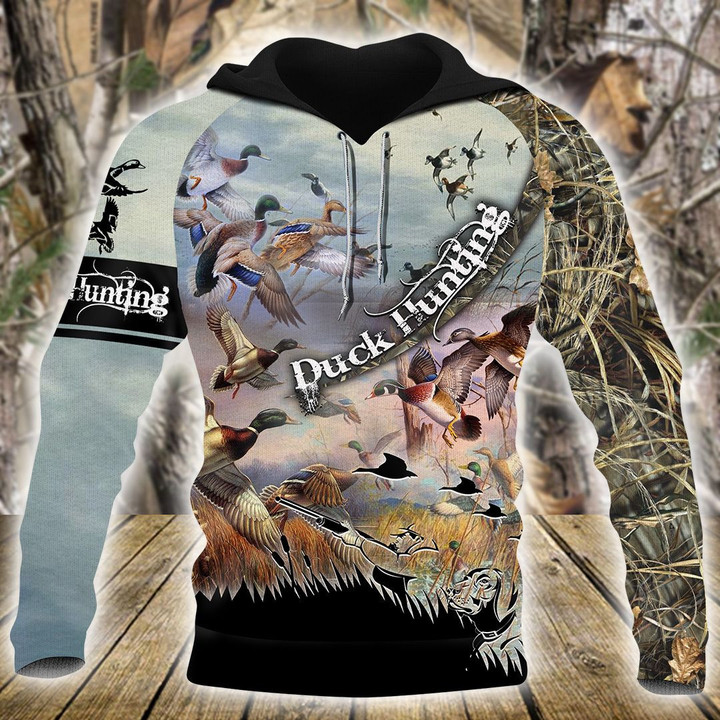 Duck Hunting Unisex 3D Hoodie All Over Print Kmbtb