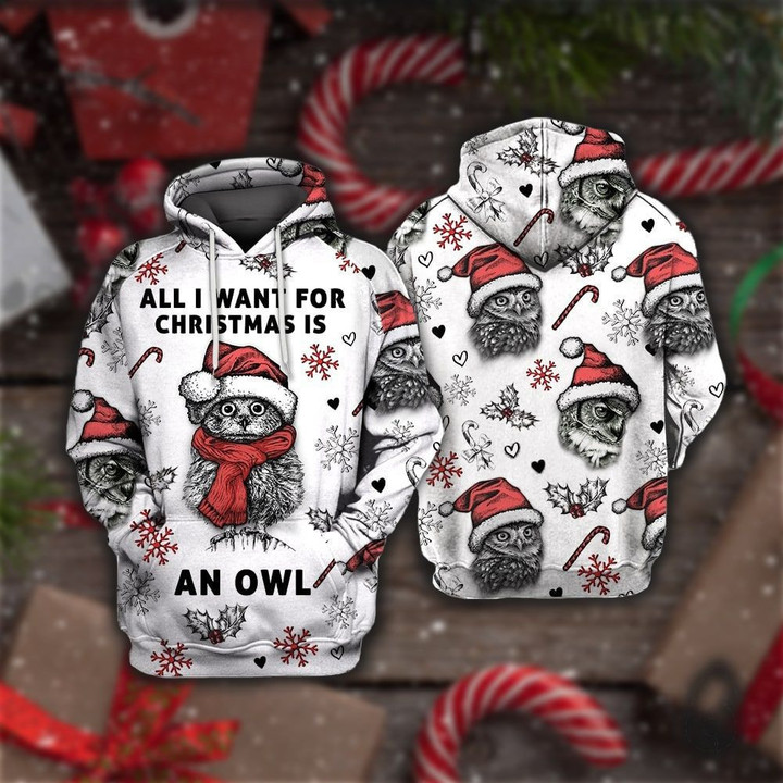 Owl Want An Owl Unisex 3D Hoodie All Over Print Kmant