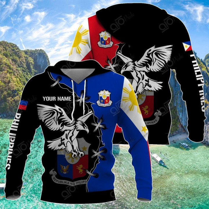Philippines And Eagle Pullover Unisex Hoodie Bt06