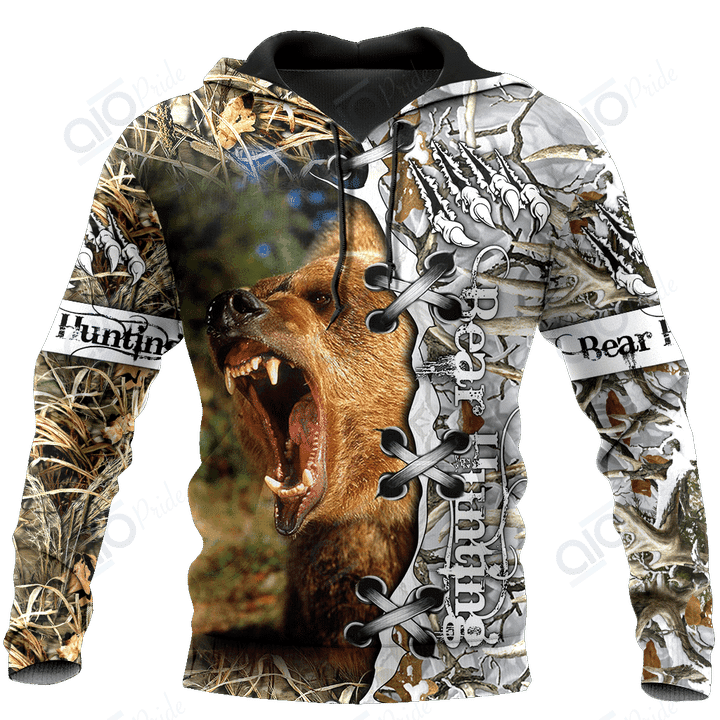 Bear Hunting Camo Ed For Men And Women Pi061201 Pl Unisex Hoodies Bt02