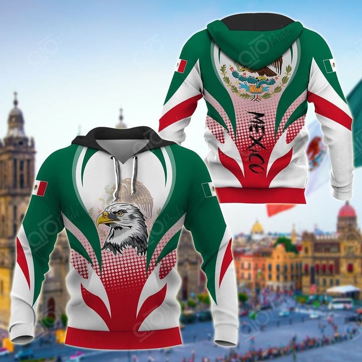 Mexico Eagle & Coat Of Arms Unisex Hoodies Bt06