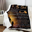 To My Dad - I'M So Lucky Fleece Blanket Dhc2711403Vt