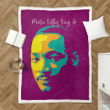 Martin Luther King Jr 2 - The Legend In Pop Art Sherpa Fleece Blanket