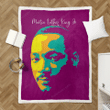 Martin Luther King Jr 2 - The Legend In Pop Art Sherpa Fleece Blanket